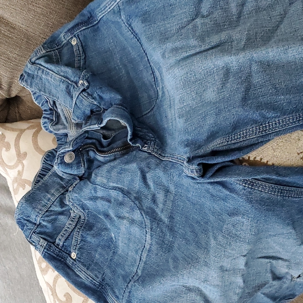 Free people elastic waist jeans